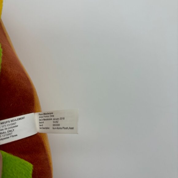 Num Noms Hammy Cheeseburger Plush Stuffed Toy 2018 Sewn Eyes Burger Pillow UC - Picture 4 of 5